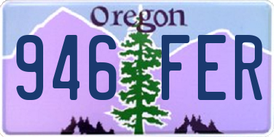 OR license plate 946FER