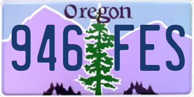 OR license plate 946FES
