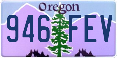OR license plate 946FEV