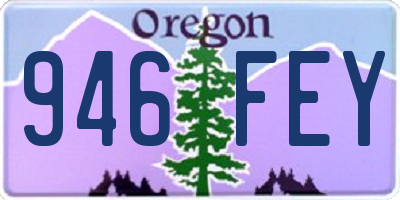 OR license plate 946FEY