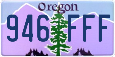 OR license plate 946FFF