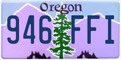 OR license plate 946FFI