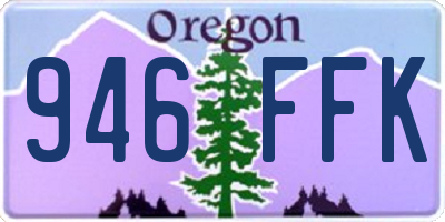 OR license plate 946FFK