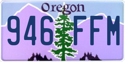OR license plate 946FFM