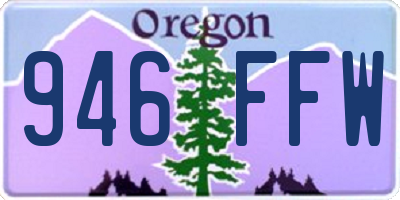 OR license plate 946FFW