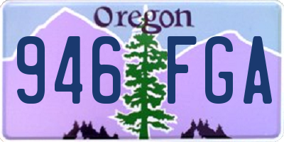 OR license plate 946FGA