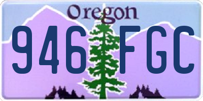 OR license plate 946FGC