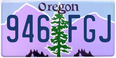 OR license plate 946FGJ