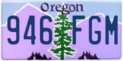 OR license plate 946FGM