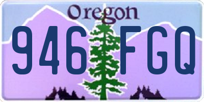 OR license plate 946FGQ