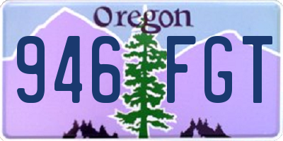 OR license plate 946FGT