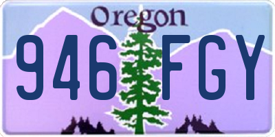 OR license plate 946FGY