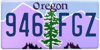 OR license plate 946FGZ