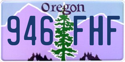 OR license plate 946FHF