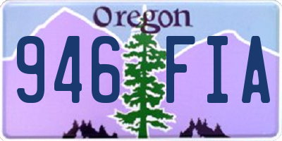 OR license plate 946FIA