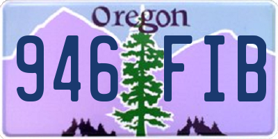 OR license plate 946FIB