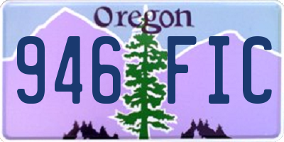 OR license plate 946FIC