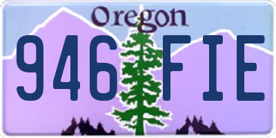 OR license plate 946FIE