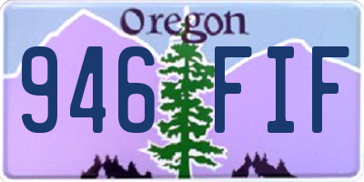 OR license plate 946FIF