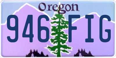 OR license plate 946FIG