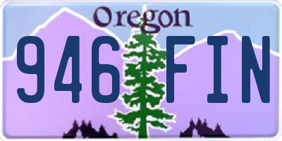 OR license plate 946FIN