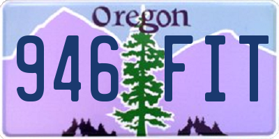 OR license plate 946FIT