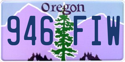 OR license plate 946FIW