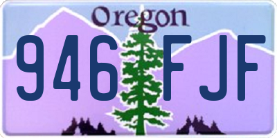 OR license plate 946FJF