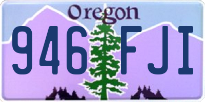 OR license plate 946FJI