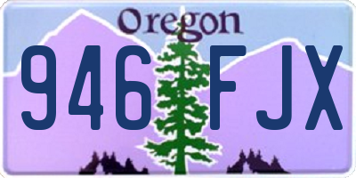 OR license plate 946FJX