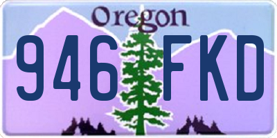 OR license plate 946FKD