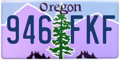 OR license plate 946FKF