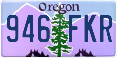 OR license plate 946FKR