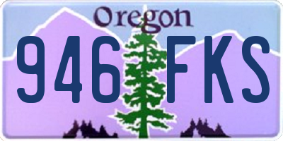 OR license plate 946FKS