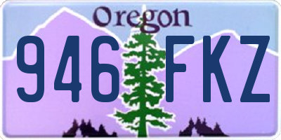 OR license plate 946FKZ