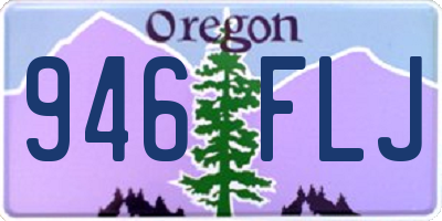 OR license plate 946FLJ