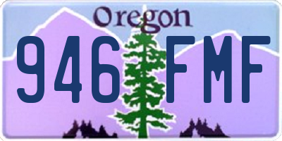 OR license plate 946FMF