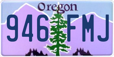 OR license plate 946FMJ