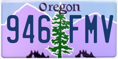 OR license plate 946FMV