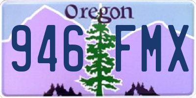 OR license plate 946FMX