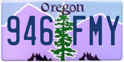 OR license plate 946FMY