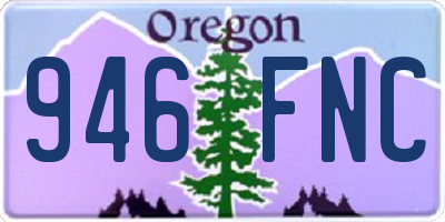 OR license plate 946FNC