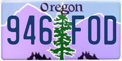 OR license plate 946FOD