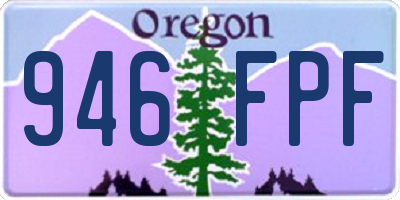 OR license plate 946FPF