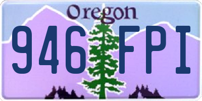 OR license plate 946FPI