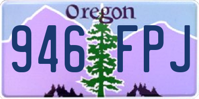 OR license plate 946FPJ