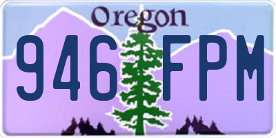OR license plate 946FPM