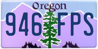 OR license plate 946FPS