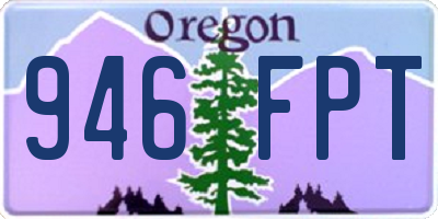 OR license plate 946FPT
