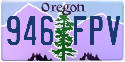 OR license plate 946FPV